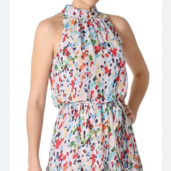 Julia Jordan Print Belted Tiered Maxi Dress Size 8‎ - Picture 4 of 16